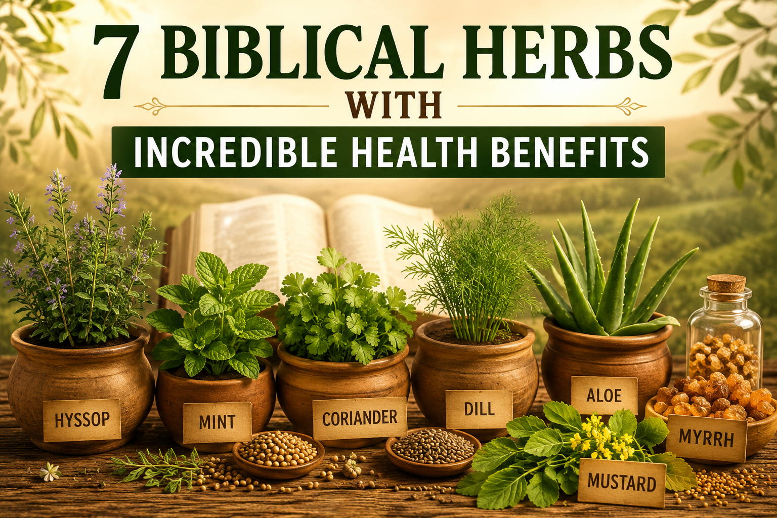 7 Biblical Herbs With Incredible Health Benefits