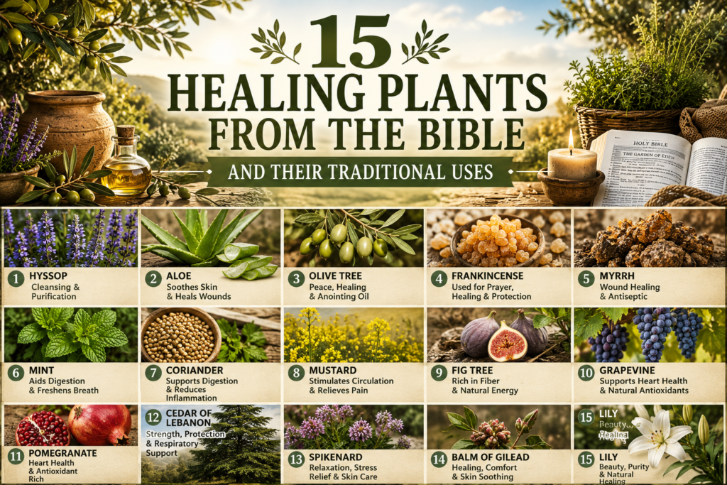 15 Healing Plants From the Bible and Their Traditional Uses