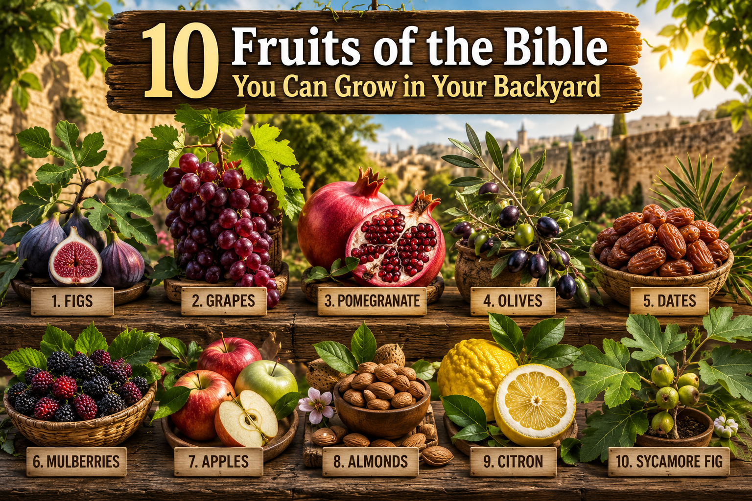 10 Fruits of the Bible You Can Grow in Your Backyard